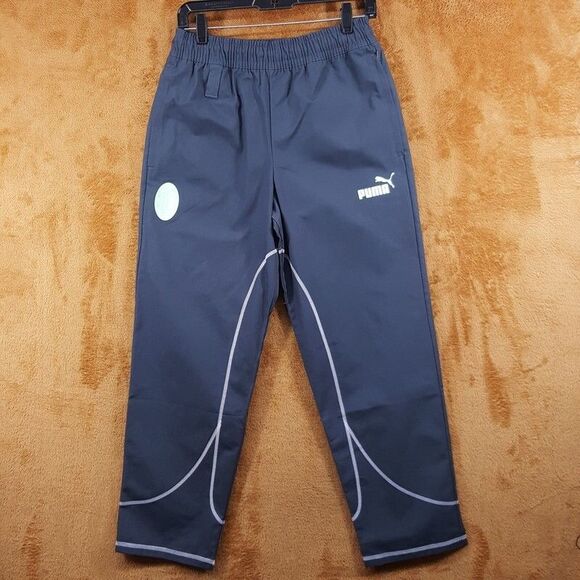 PUMA Track Pants Mens Small Gray ACM Statement Logo AC Milan Soccer - Picture 1 of 11